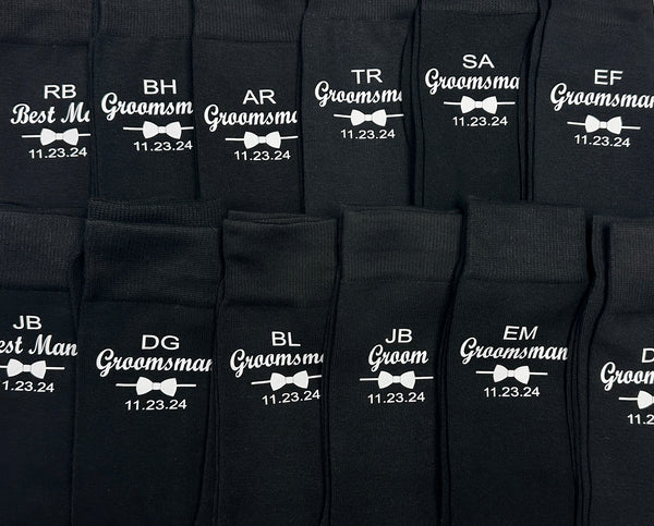 Groomsmen Socks Personalize Wedding Socks