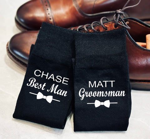 Groomsmen Socks Personalize Wedding Socks