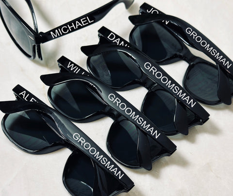 Groomsmen Proposal Sunglasses Personalize Names