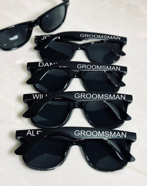 Groomsmen Proposal Sunglasses Personalize Names