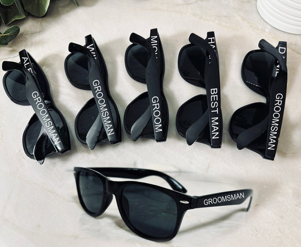 Groomsmen Proposal Sunglasses Personalize Names