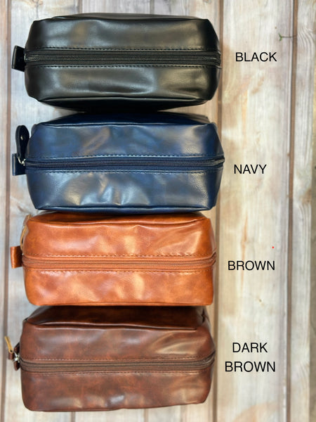 Groomsman Dopp Kit Dark Brown