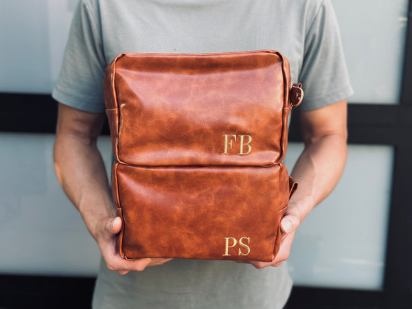 Groomsman Dopp Kit Dark Brown