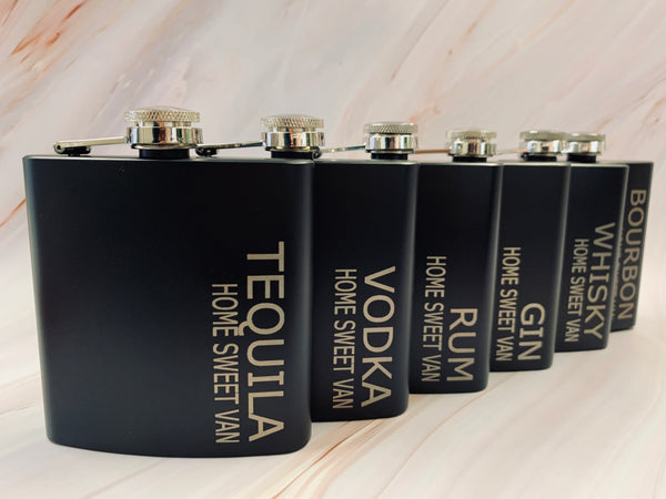 Hip Flasks Box Set Black