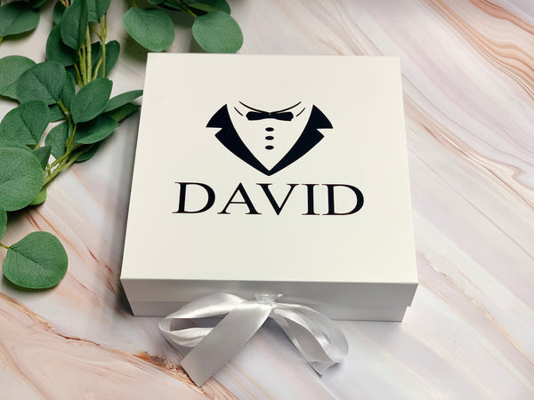 Bridesmaid Gift Box Personalize Bride to be Box Bridesmaid Proposal Box White