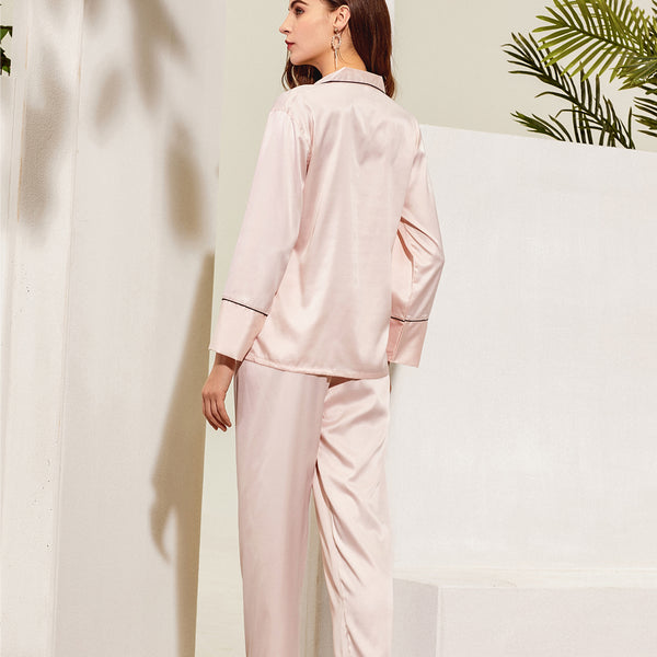 Women Pajama Long Sets Blush