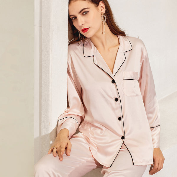 Women Pajama Long Sets Blush