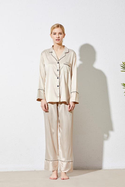 Women Pajama Long Sets Champagne