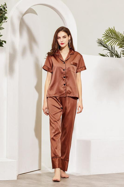 Women Pajama Long Sets Maple