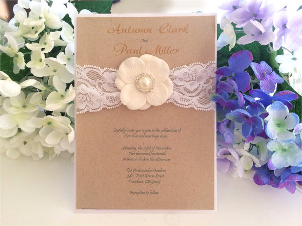 Custom Wedding Invitations It's A Girl