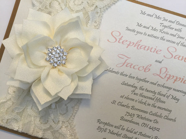 Custom Wedding Invitations Rhinestone