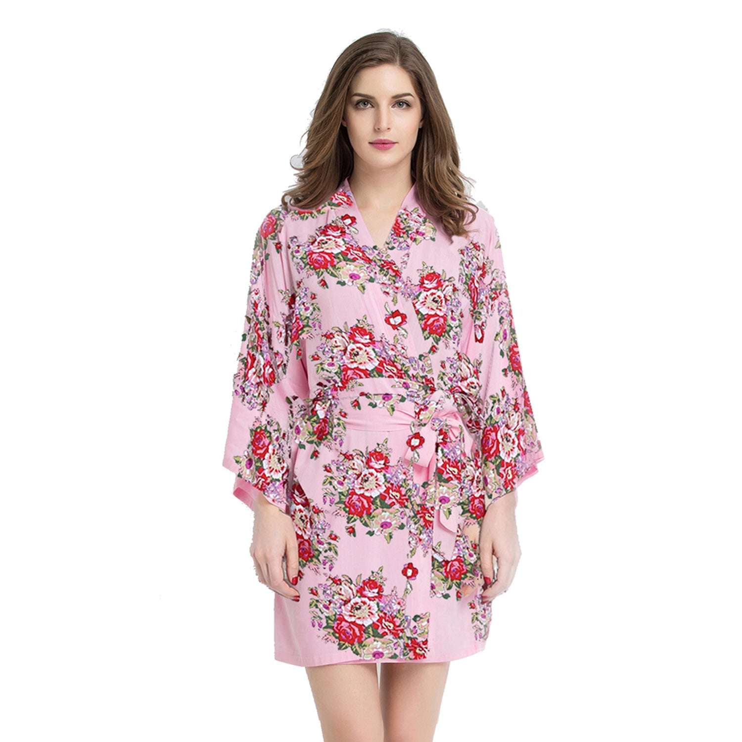 Sets - Bridal Party Floral Cotton Kimono Robe