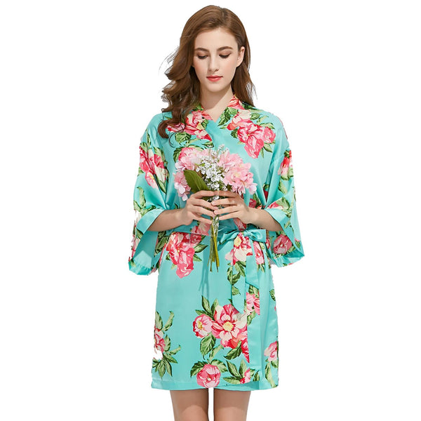 Sets - Bridal Party Summer Floral Kimono Robe