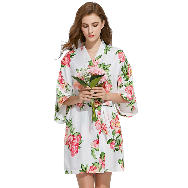 Sets - Bridal Party Summer Floral Kimono Robe