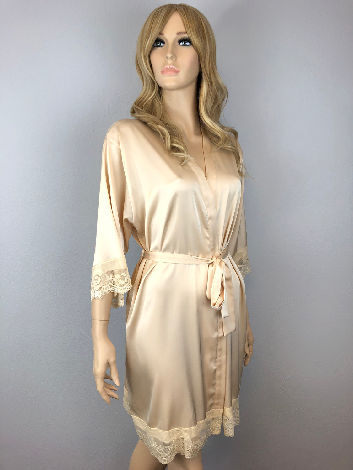 Sets - Bridal Party Premium Matching Lace Kimono Robe