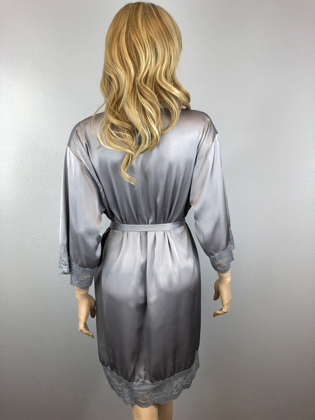 Grey - Premium Matching Lace Bridesmaid Robe