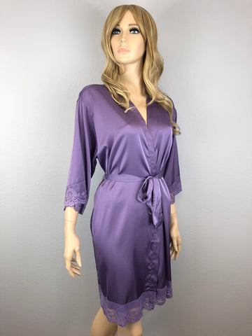 Lavender - Premium Matching Lace Bridesmaid Robe