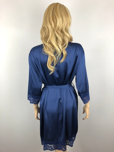 Navy - Premium Matching Lace Bridesmaid Robe