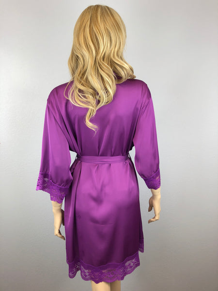 Purple - Premium Matching Lace Bridesmaid Robe