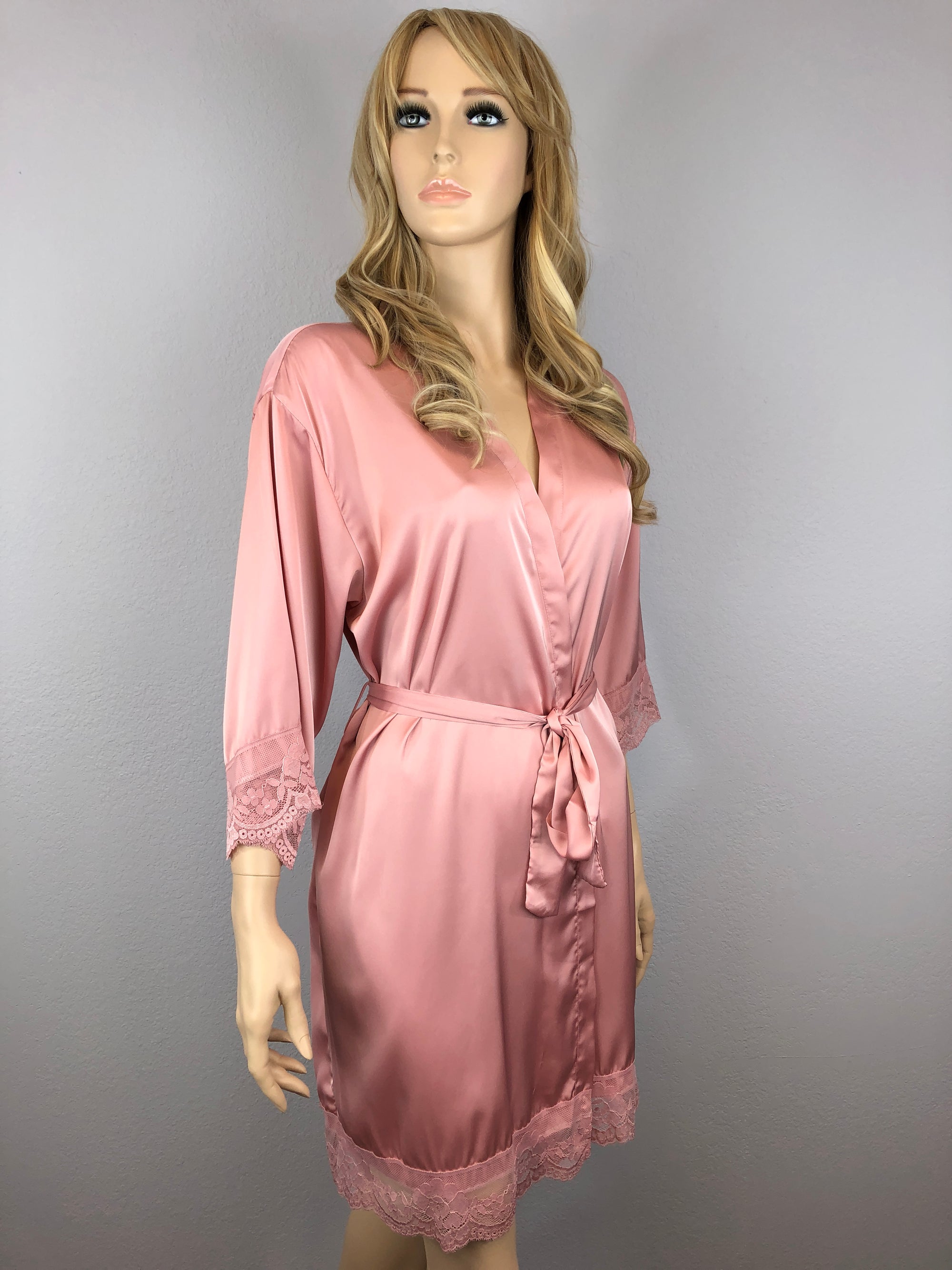 Rose Gold - Premium Matching Lace Bridesmaid Robe
