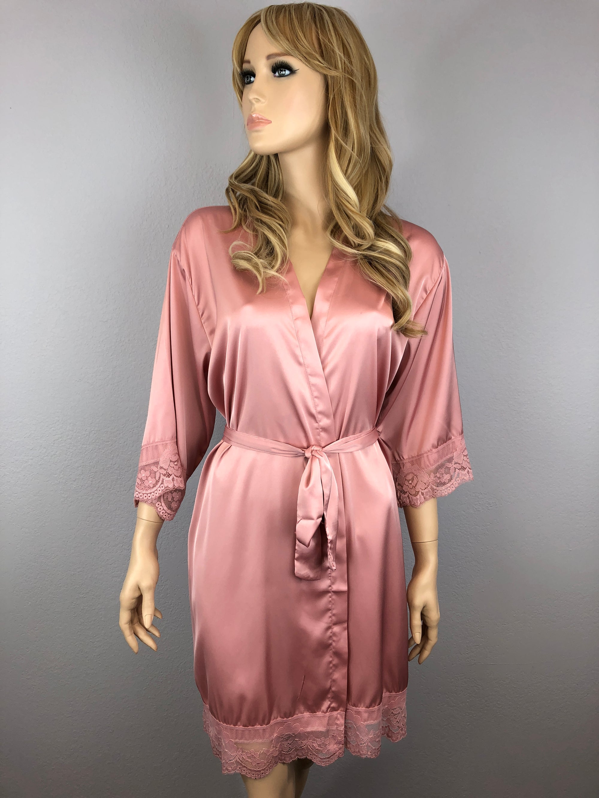 Rose Gold - Premium Matching Lace Bridesmaid Robe